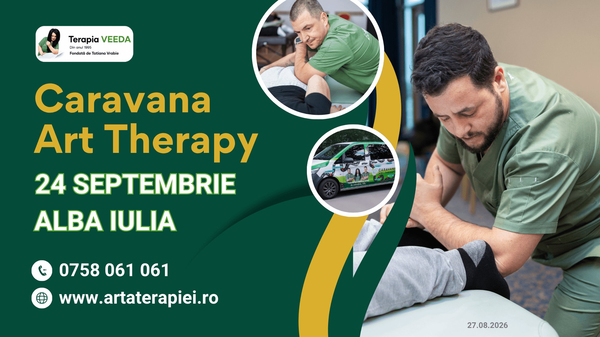 De ce te doare mai tare când te ridici de pe scaun decât atunci când stai jos? Caravana Art Therapy ajunge în Alba Iulia pe 24 septembrie