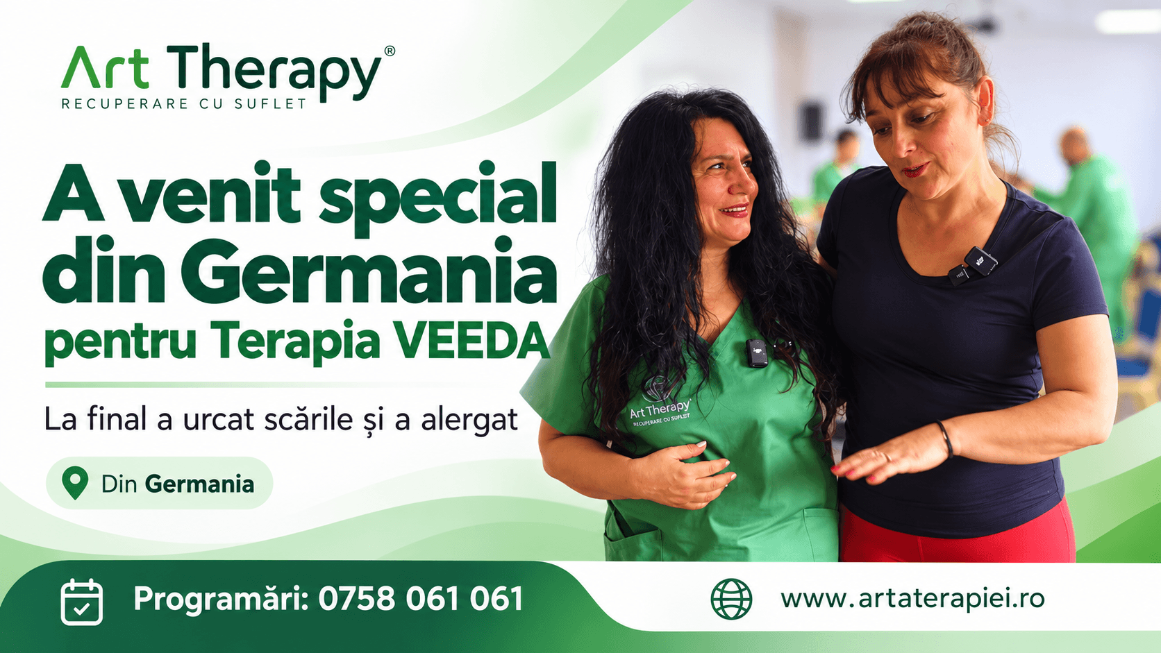 A venit special din Germania pentru Terapia VEEDA: „Voi sunteți ultima mea soluție”. La final, a început să plângă de fericire