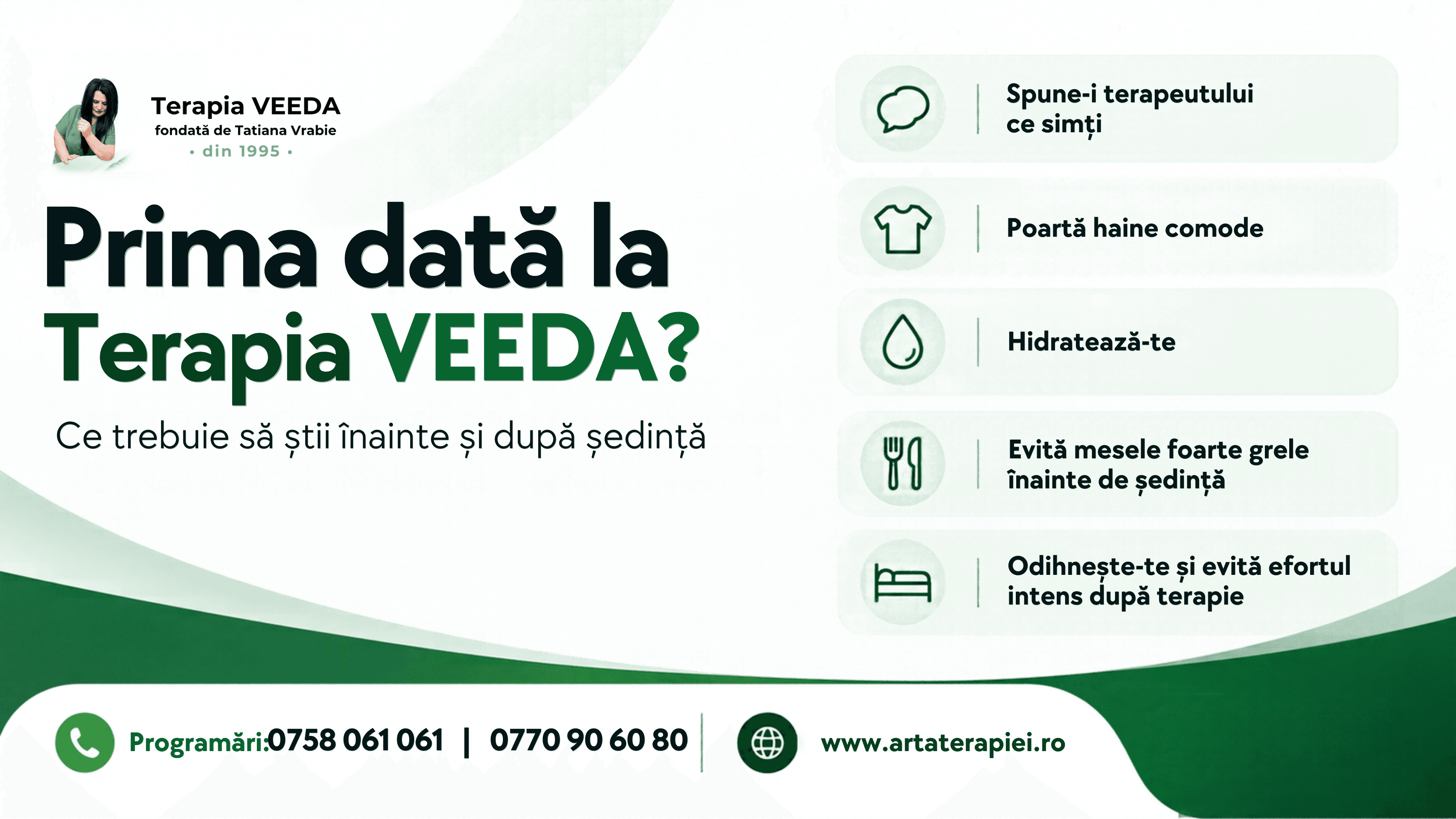 Ce trebuie să știi înainte și după o ședință de Terapia VEEDA