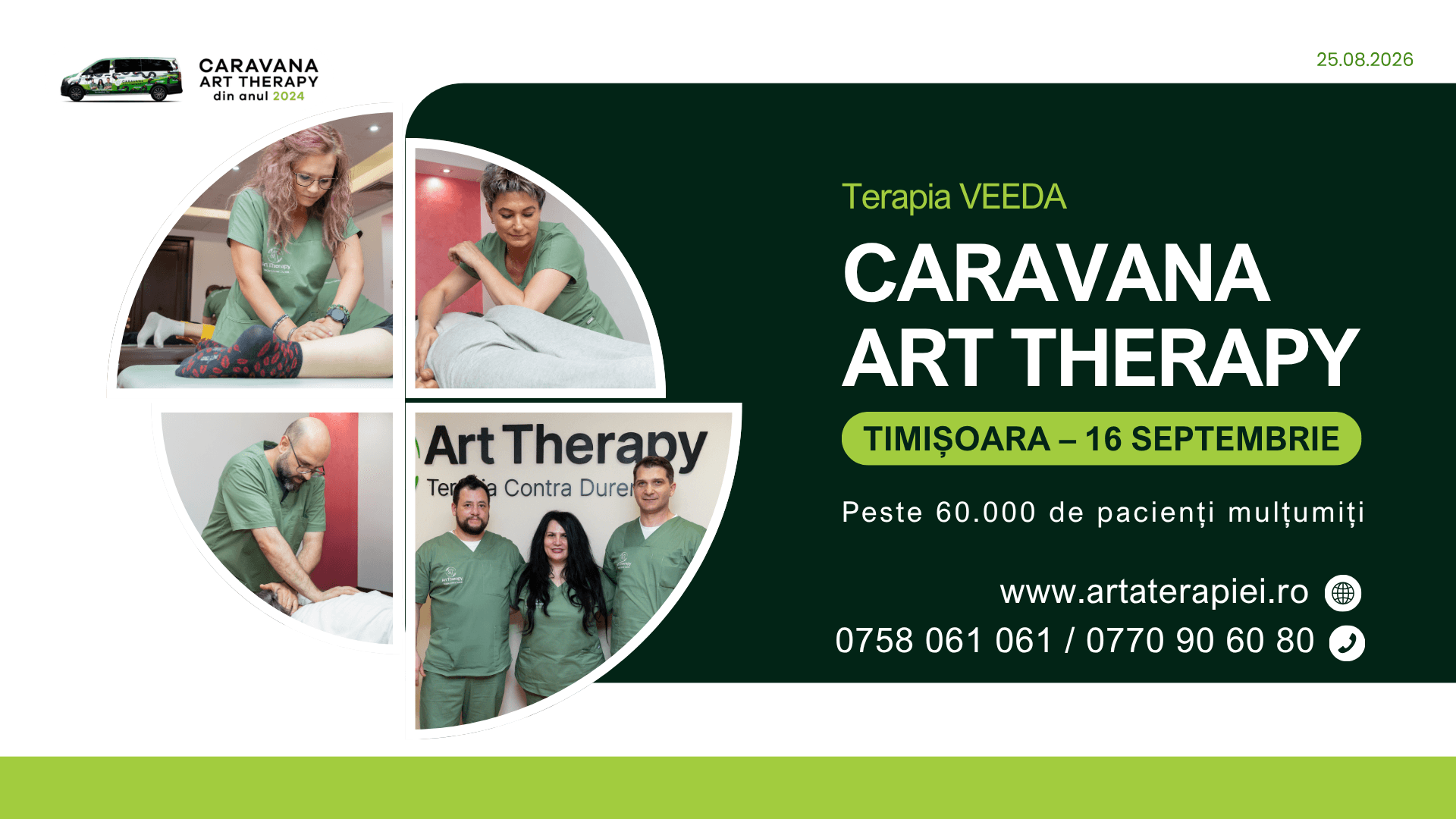 Urmărești Terapia VEEDA de luni întregi, dar încă nu te-ai programat? Caravana Art Therapy revine în Timișoara pe 16 septembrie