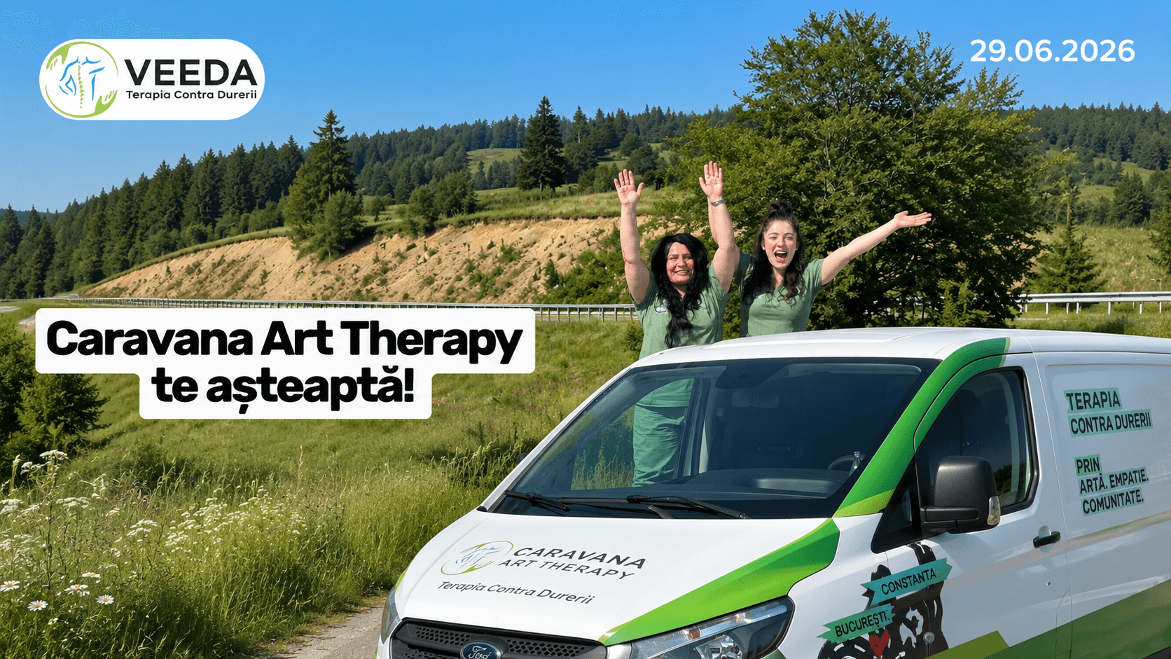 Așa arată zilele Caravanei Art Therapy!
