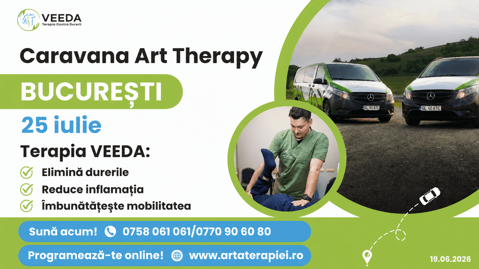 Caravana Art Therapy ajunge în București pe 25 iulie