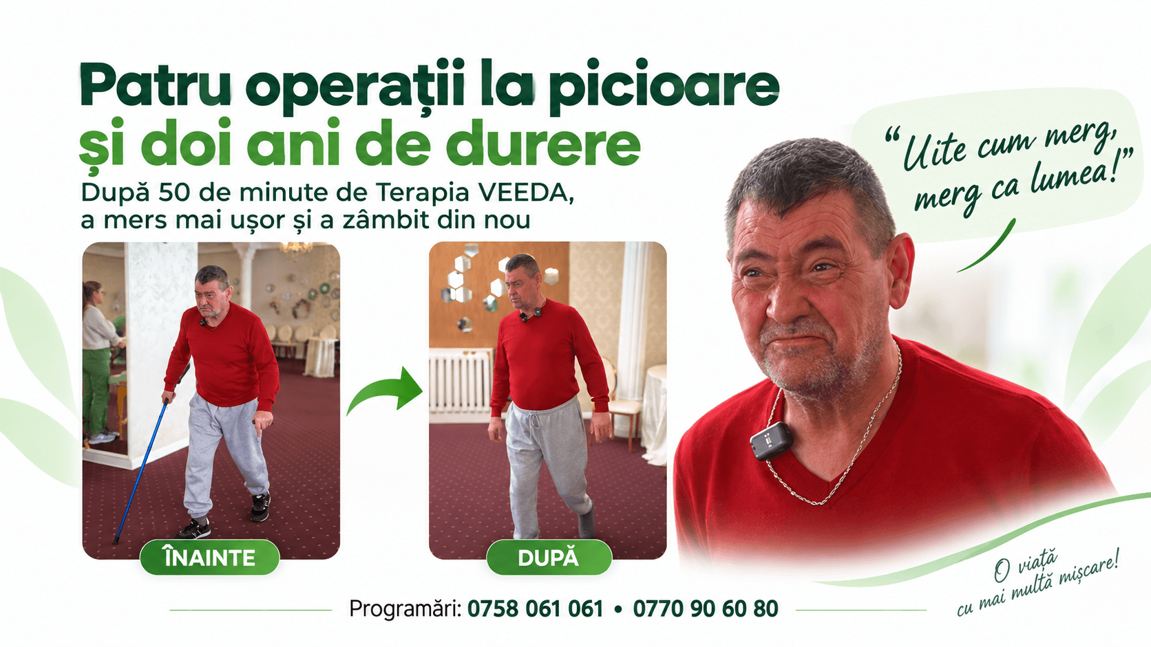 Patru operații și doi ani de durere: rezultat după VEEDA