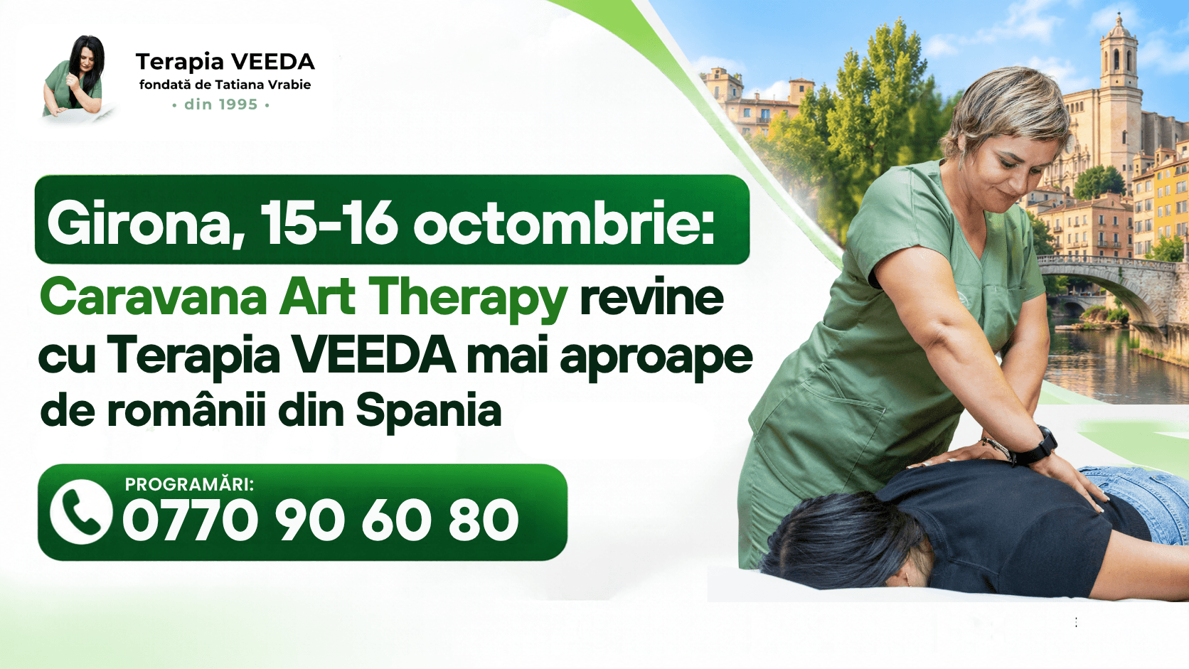 Girona, 15–16 octombrie: Caravana Art Therapy ajunge cu Terapia VEEDA mai aproape de românii din Spania