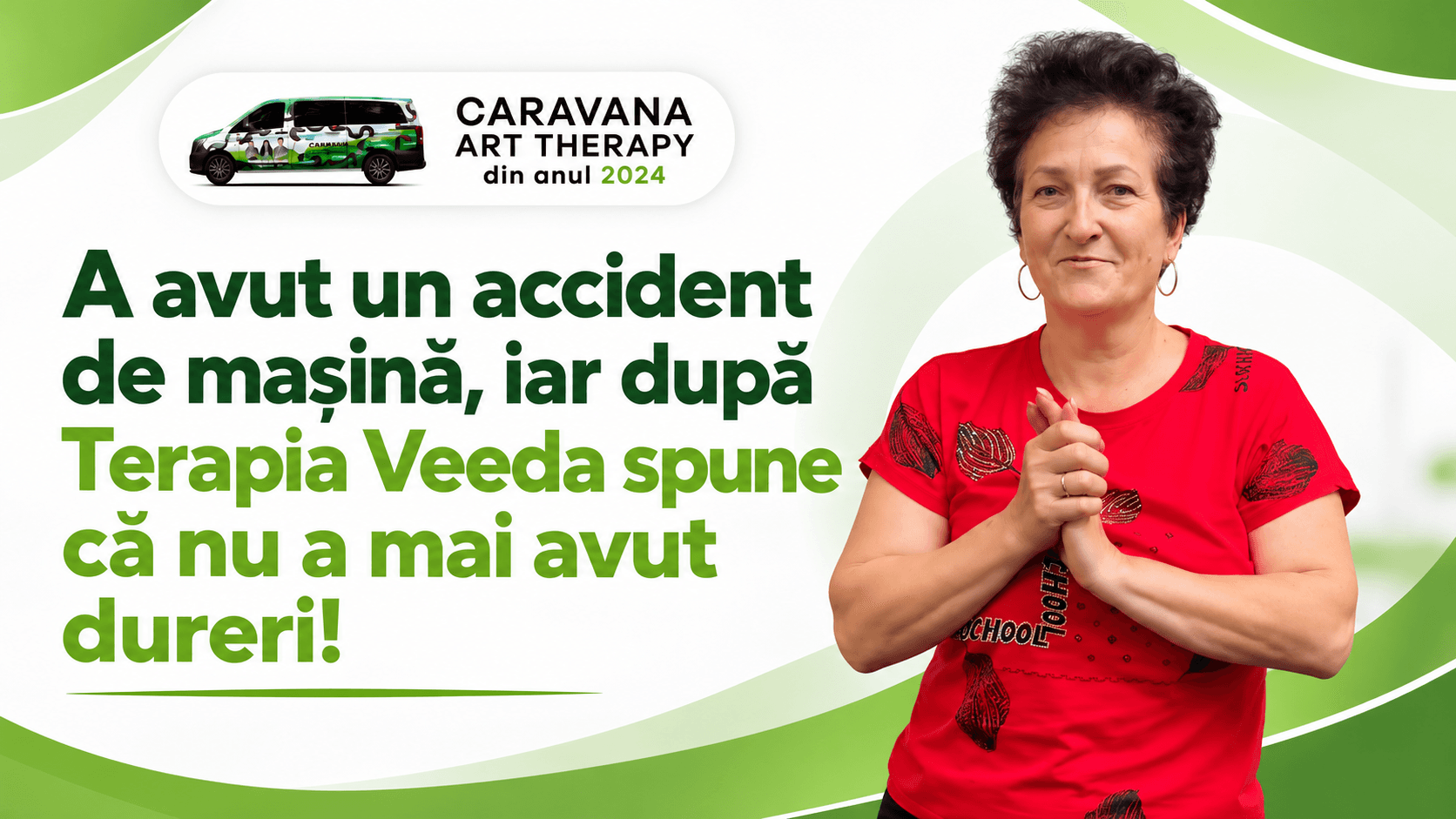 "Nu-mi vine să cred, îmi vine să plâng de fericire!" A venit aproape șchiopătând, cu dureri din cap până în tălpi, iar după Terapia Veeda spune că nu mai simțea durere
