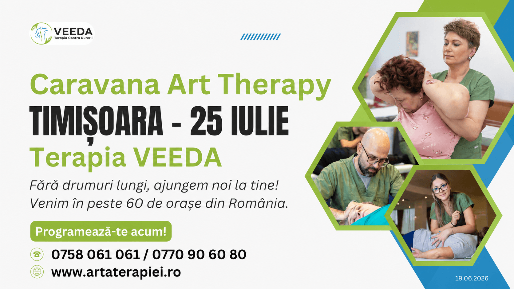 Caravana Art Therapy Timișoara, 25 iulie: o zi dedicată celor care și-au pus mereu corpul pe ultimul loc