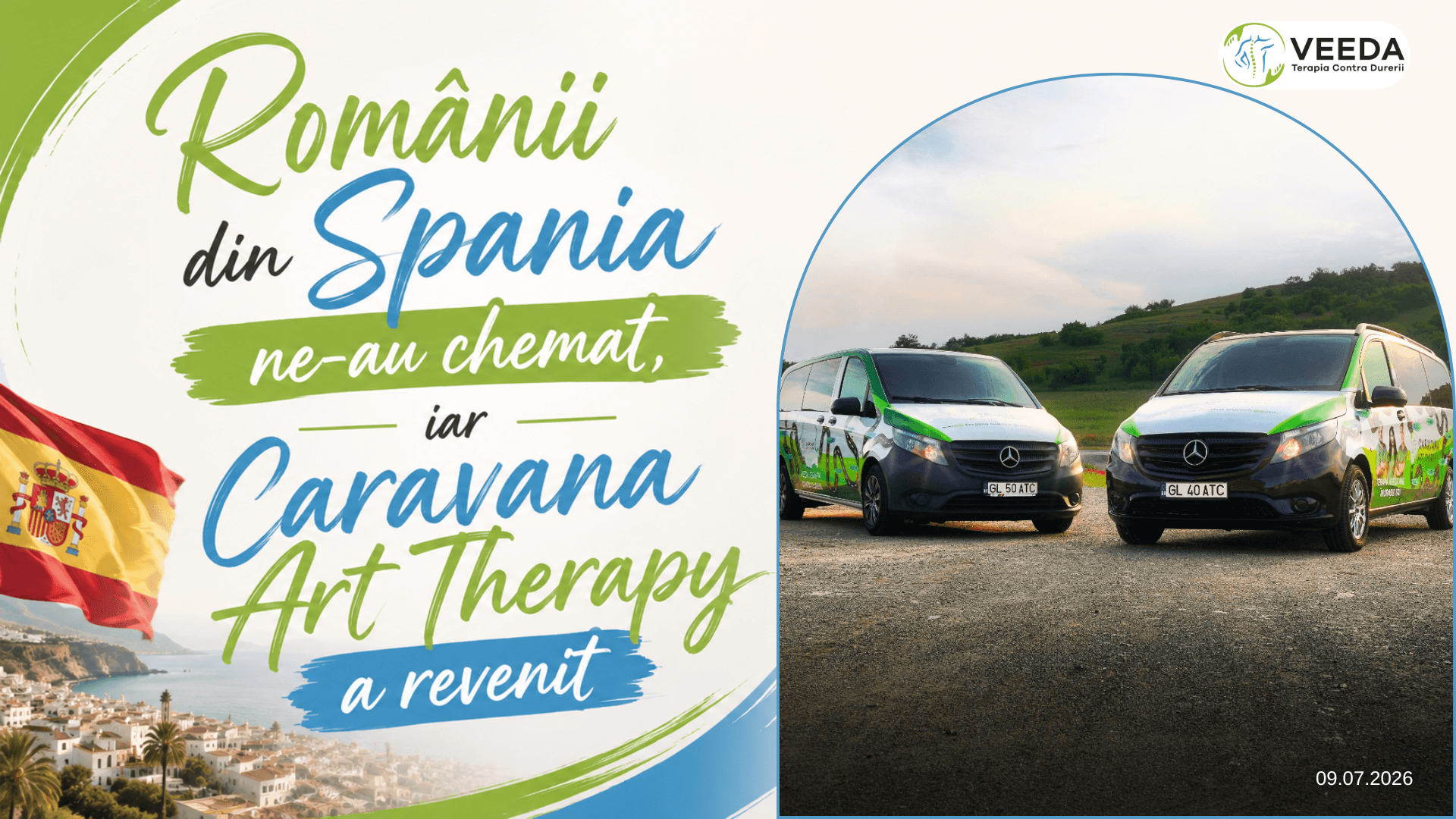 Românii din Spania ne-au chemat, iar Caravana Art Therapy a revenit