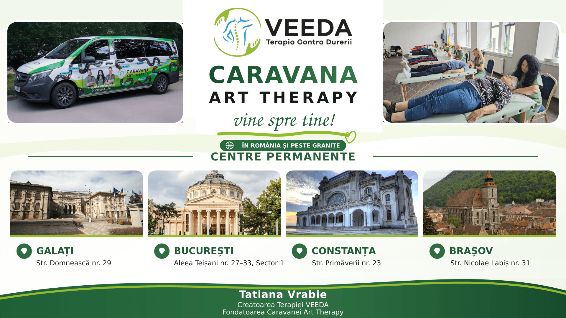 Centre permanente, o caravană care străbate țara și o misiune care trece granițele