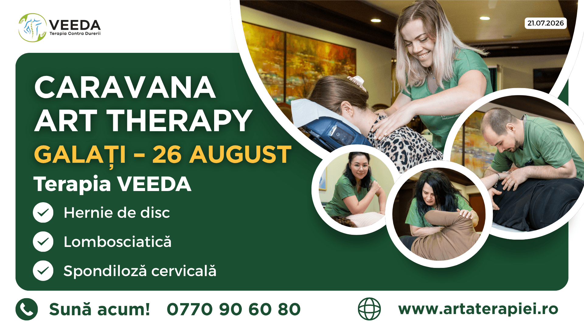  Nu mai pune sănătatea pe ultimul loc! Caravana Art Therapy ajunge în Galați pe 26 august