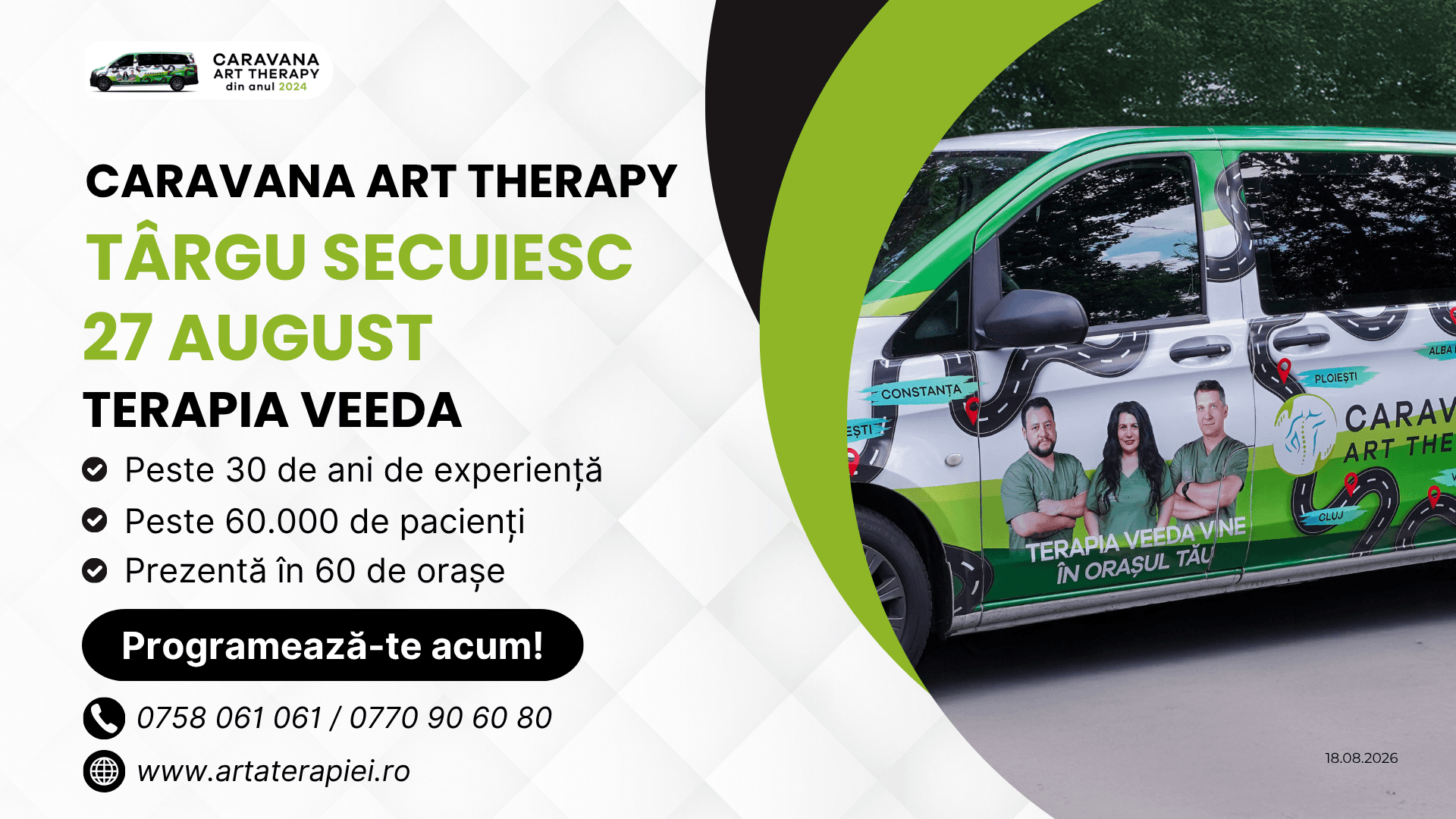 Încă un oraș intră pe traseul nostru: Caravana Art Therapy ajunge în Târgu Secuiesc