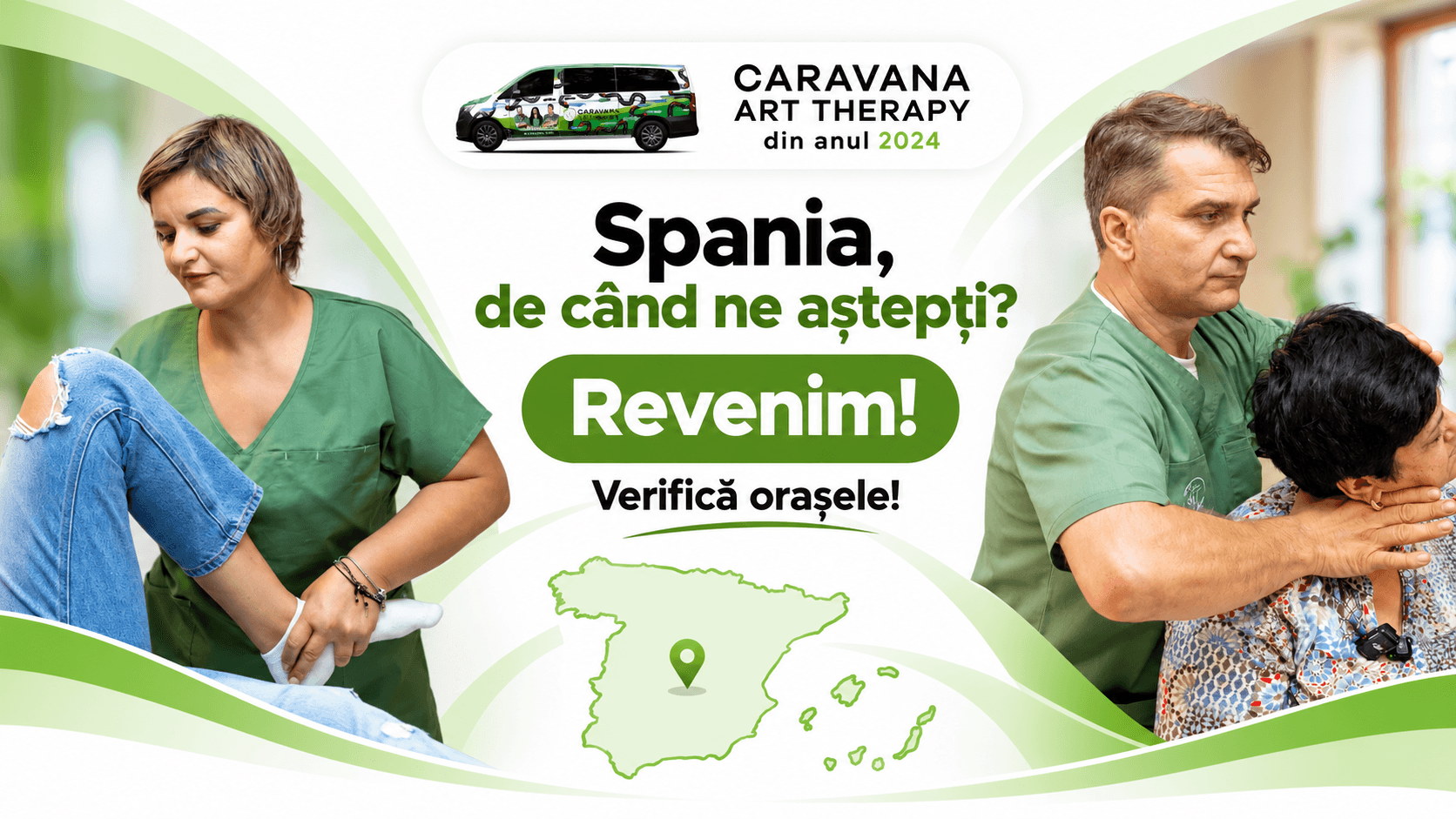 Spania, revenim! Caravana Art Therapy ajunge în 11 orașe între 3 și 13 noiembrie