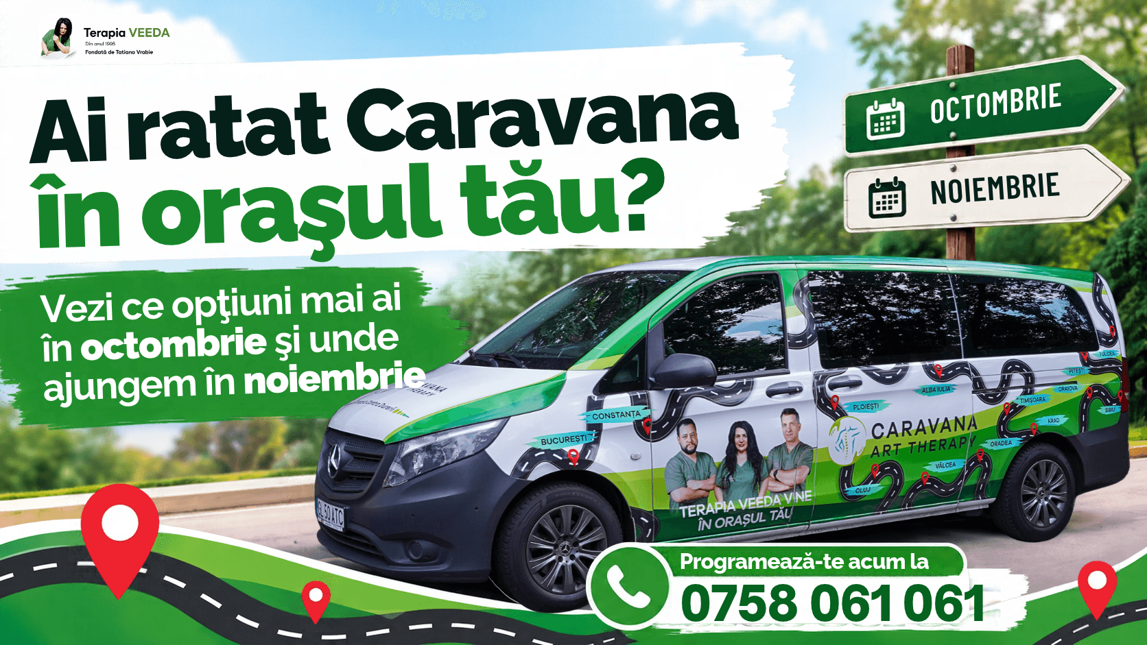 Ai ratat Caravana în orașul tău? Vezi ce opțiuni mai ai în octombrie și unde ajungem în noiembrie