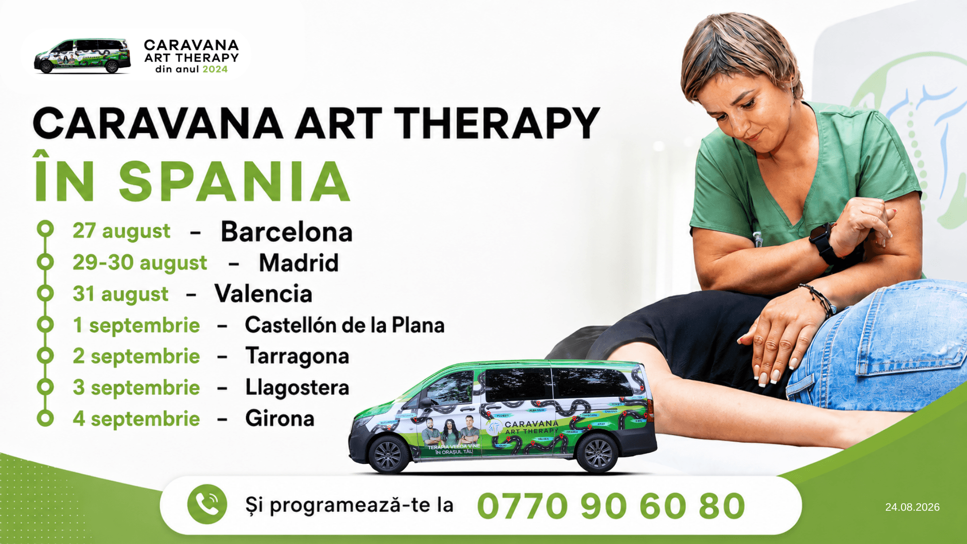 Caravana Art Therapy ajunge în Spania: Barcelona, Madrid, Valencia și alte orașe – de ce să veniți la Terapia VEEDA