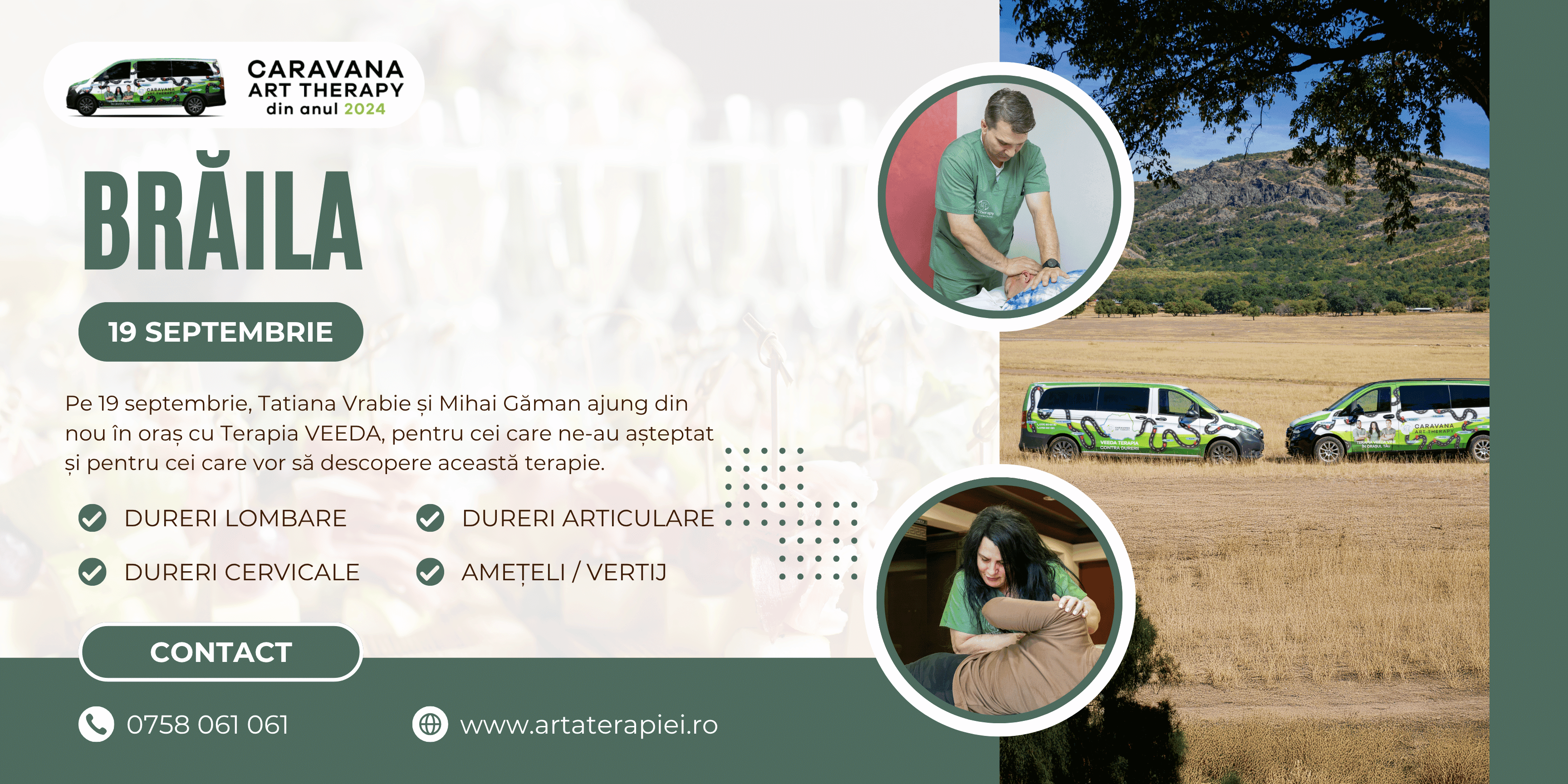 Brăila - Caravana Art Therapy revine pe 19 septembrie cu Terapia Veeda