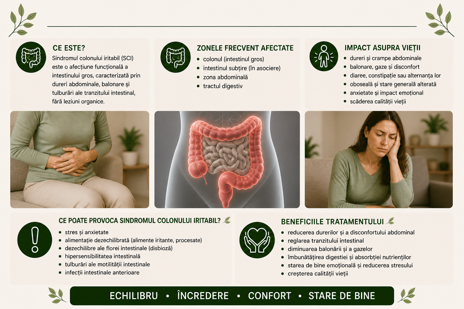 Sindromul colon iritabil dureri abdominale balonare digestie